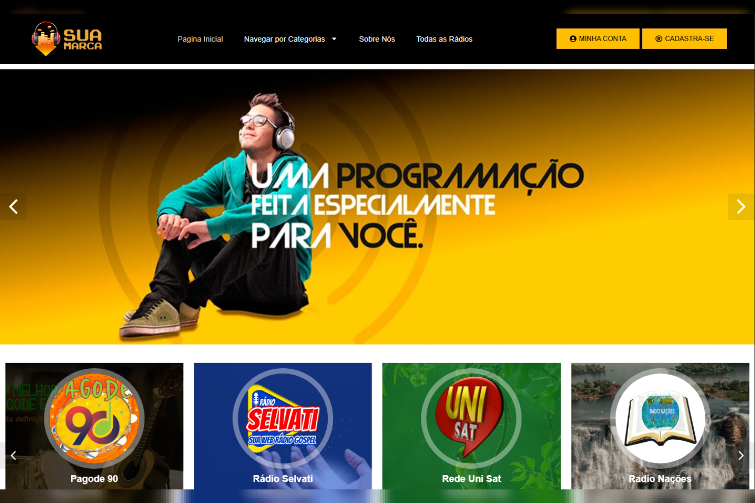 Multi Rádios em WordPress
