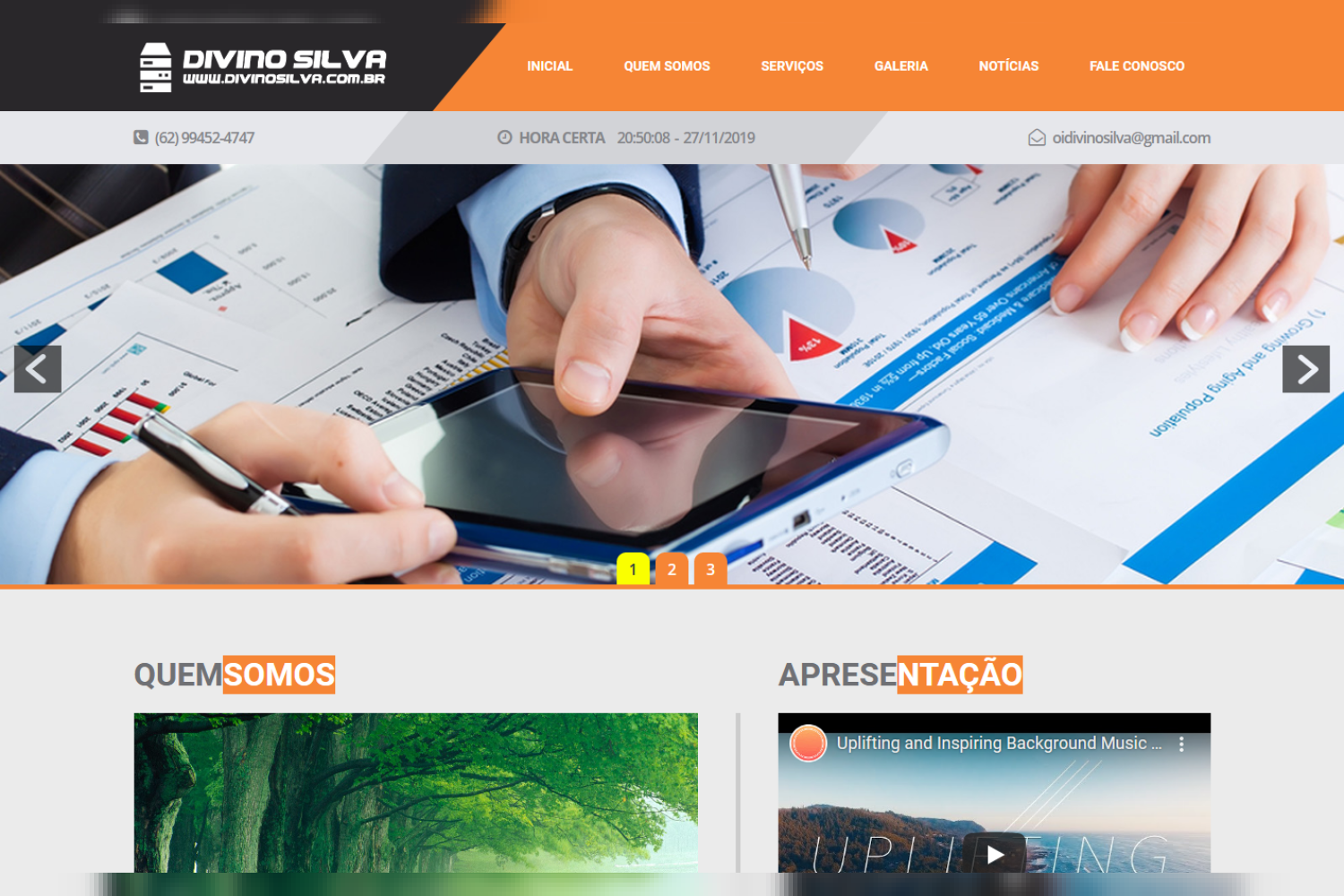 Script Site Institucional em PHP Responsivo Atualizado