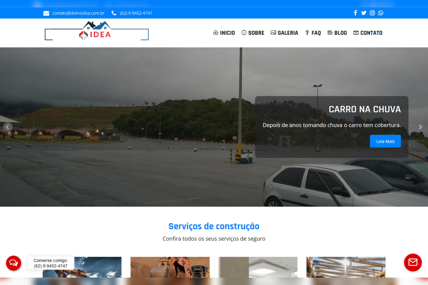 Site Institucional para empresa em PHP e MySQL Responsivo